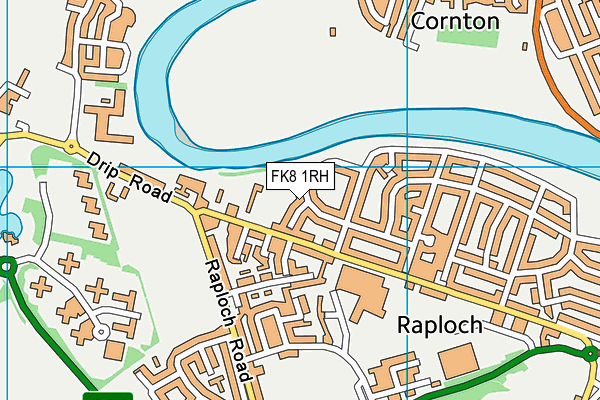 FK8 1RH map - OS VectorMap District (Ordnance Survey)