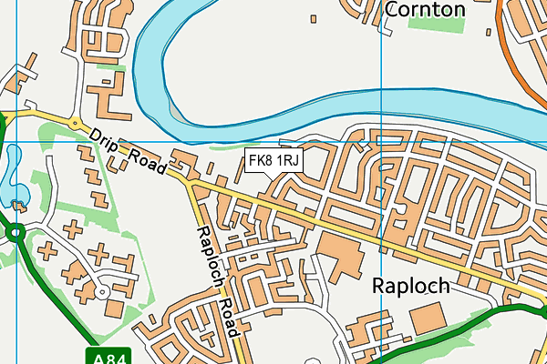 FK8 1RJ map - OS VectorMap District (Ordnance Survey)