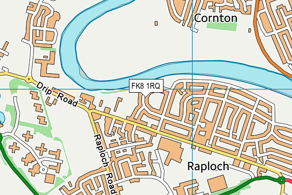 FK8 1RQ map - OS VectorMap District (Ordnance Survey)