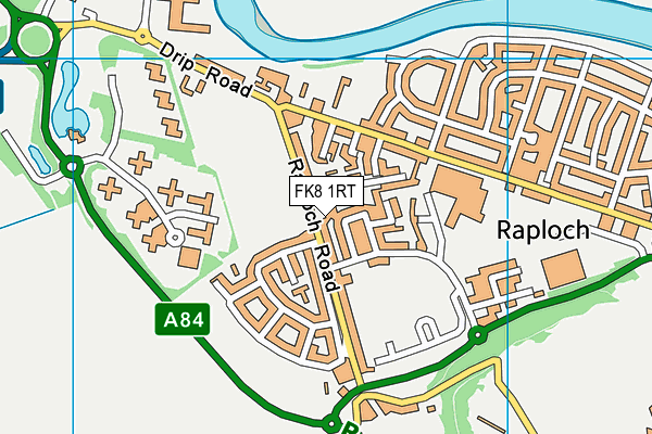 FK8 1RT map - OS VectorMap District (Ordnance Survey)