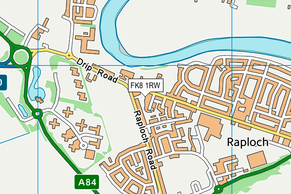 FK8 1RW map - OS VectorMap District (Ordnance Survey)