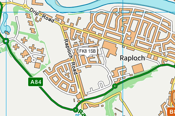 FK8 1SB map - OS VectorMap District (Ordnance Survey)