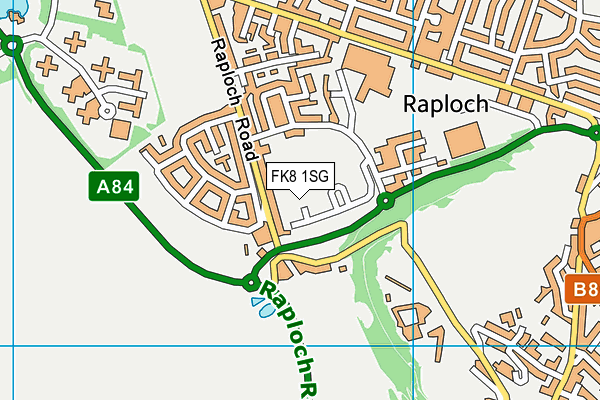 FK8 1SG map - OS VectorMap District (Ordnance Survey)