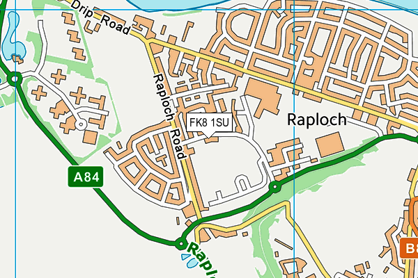 FK8 1SU map - OS VectorMap District (Ordnance Survey)