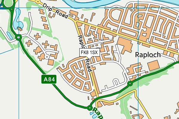 FK8 1SX map - OS VectorMap District (Ordnance Survey)