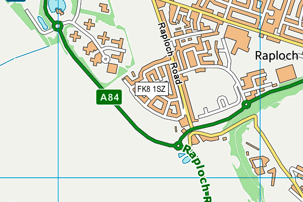 FK8 1SZ map - OS VectorMap District (Ordnance Survey)