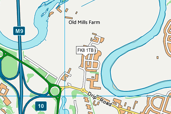 FK8 1TB map - OS VectorMap District (Ordnance Survey)