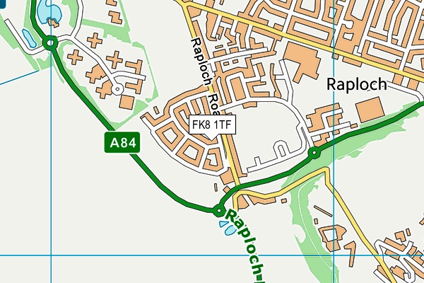 FK8 1TF map - OS VectorMap District (Ordnance Survey)