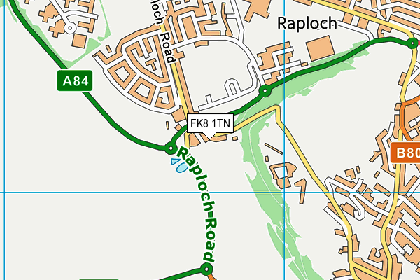 FK8 1TN map - OS VectorMap District (Ordnance Survey)