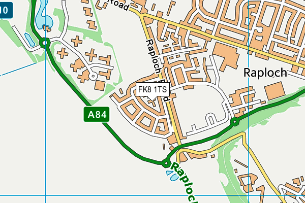 FK8 1TS map - OS VectorMap District (Ordnance Survey)