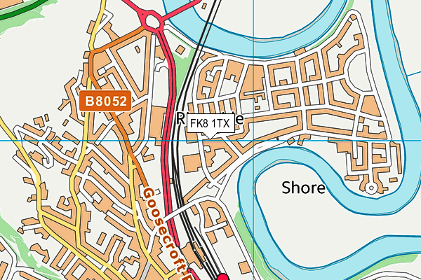 FK8 1TX map - OS VectorMap District (Ordnance Survey)