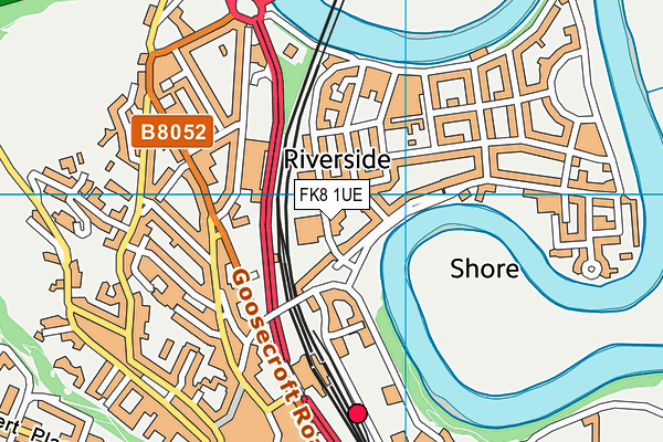 FK8 1UE map - OS VectorMap District (Ordnance Survey)