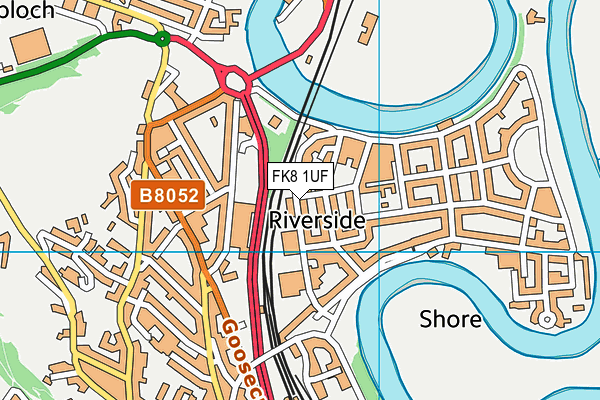 FK8 1UF map - OS VectorMap District (Ordnance Survey)