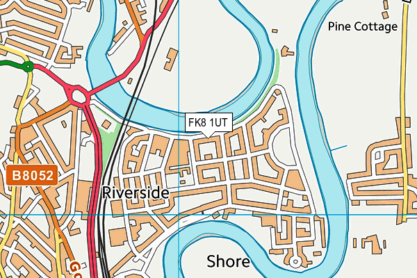 FK8 1UT map - OS VectorMap District (Ordnance Survey)