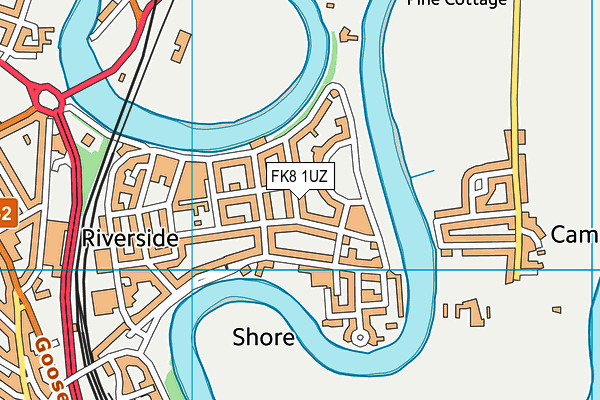 FK8 1UZ map - OS VectorMap District (Ordnance Survey)