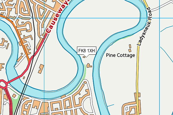 FK8 1XH map - OS VectorMap District (Ordnance Survey)