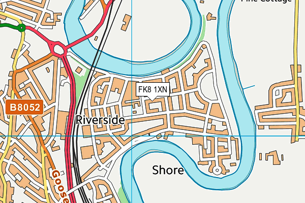 FK8 1XN map - OS VectorMap District (Ordnance Survey)