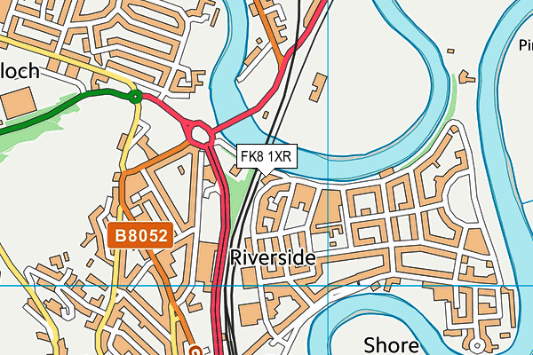 FK8 1XR map - OS VectorMap District (Ordnance Survey)