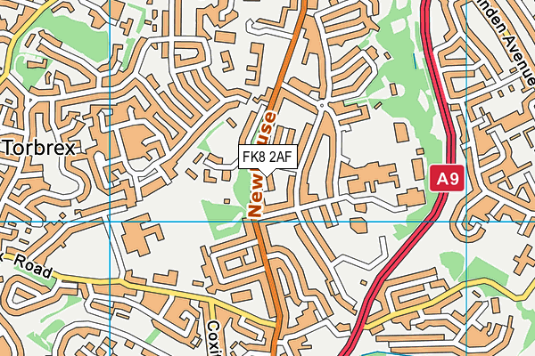 FK8 2AF map - OS VectorMap District (Ordnance Survey)