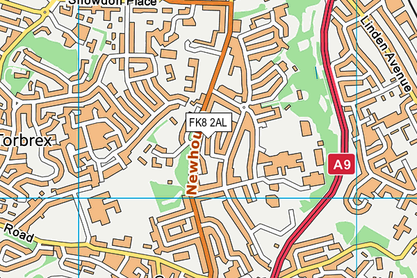 FK8 2AL map - OS VectorMap District (Ordnance Survey)