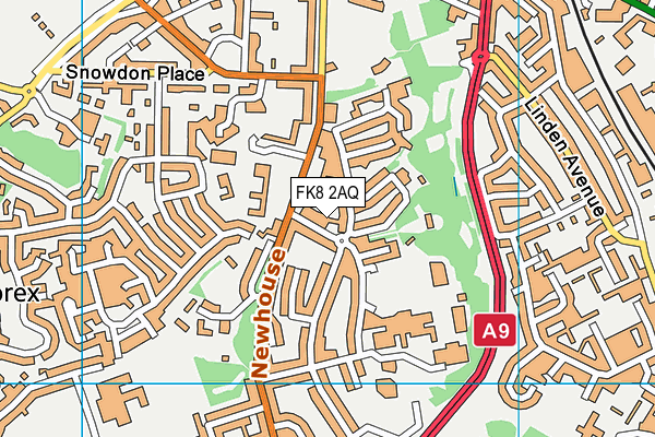 FK8 2AQ map - OS VectorMap District (Ordnance Survey)