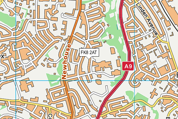 FK8 2AT map - OS VectorMap District (Ordnance Survey)