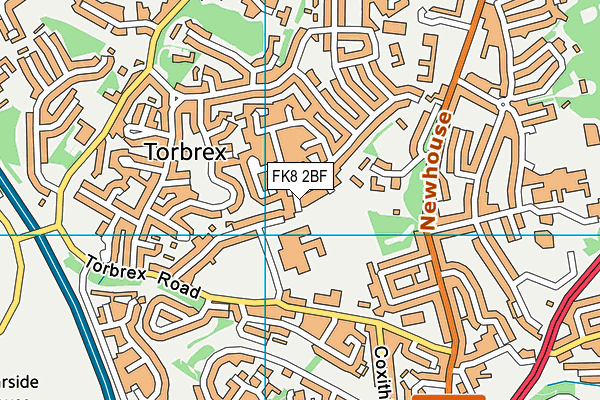 FK8 2BF map - OS VectorMap District (Ordnance Survey)