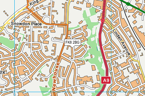 FK8 2BG map - OS VectorMap District (Ordnance Survey)