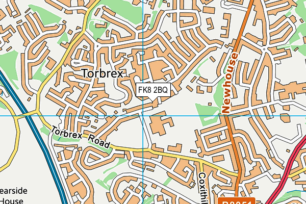FK8 2BQ map - OS VectorMap District (Ordnance Survey)