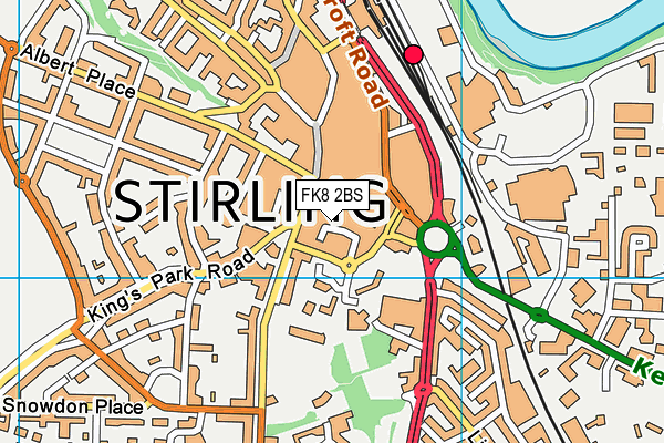 FK8 2BS map - OS VectorMap District (Ordnance Survey)