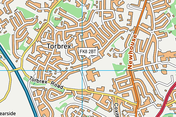 FK8 2BT map - OS VectorMap District (Ordnance Survey)