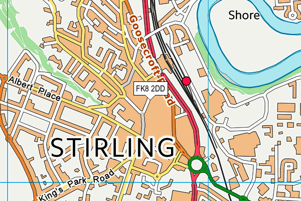 FK8 2DD map - OS VectorMap District (Ordnance Survey)