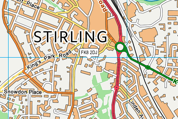 FK8 2DJ map - OS VectorMap District (Ordnance Survey)