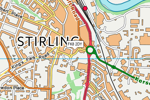 FK8 2DY map - OS VectorMap District (Ordnance Survey)