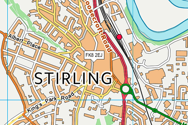 FK8 2EJ map - OS VectorMap District (Ordnance Survey)