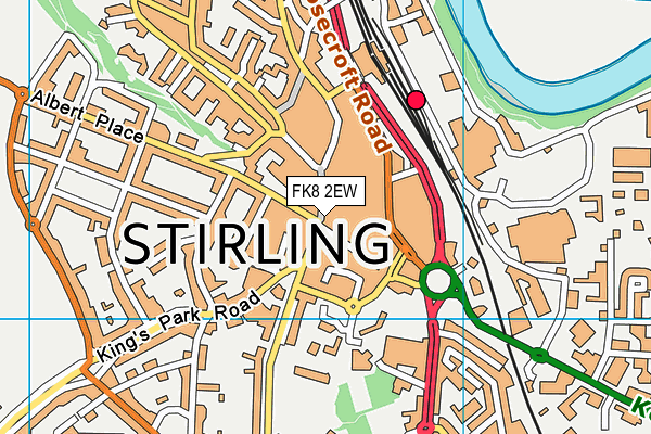 FK8 2EW map - OS VectorMap District (Ordnance Survey)