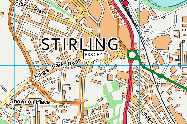 FK8 2EZ map - OS VectorMap District (Ordnance Survey)