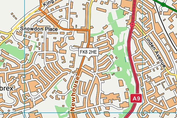 FK8 2HE map - OS VectorMap District (Ordnance Survey)