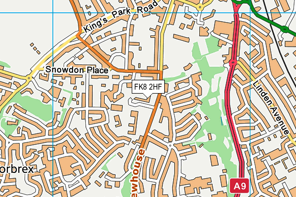 FK8 2HF map - OS VectorMap District (Ordnance Survey)