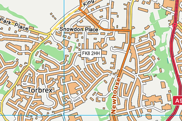 FK8 2HH map - OS VectorMap District (Ordnance Survey)