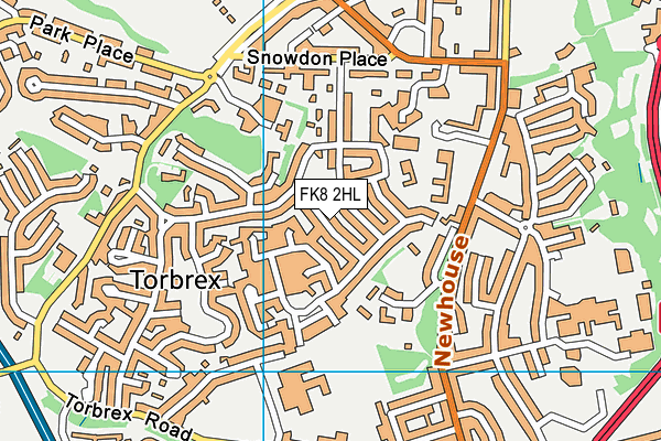FK8 2HL map - OS VectorMap District (Ordnance Survey)