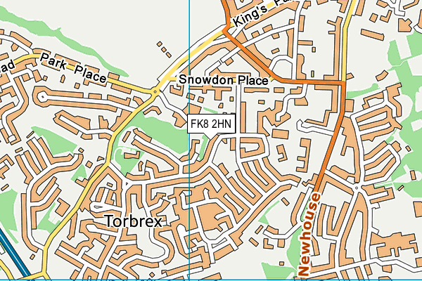 FK8 2HN map - OS VectorMap District (Ordnance Survey)