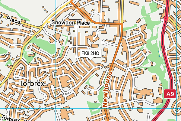 FK8 2HQ map - OS VectorMap District (Ordnance Survey)