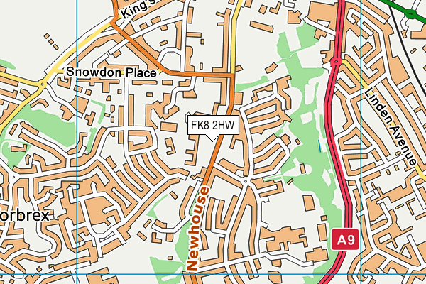 FK8 2HW map - OS VectorMap District (Ordnance Survey)