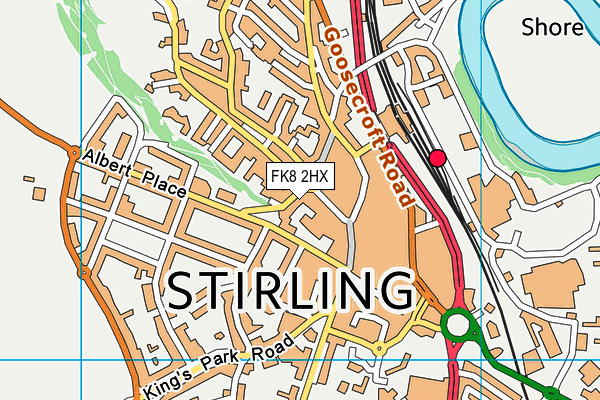 FK8 2HX map - OS VectorMap District (Ordnance Survey)