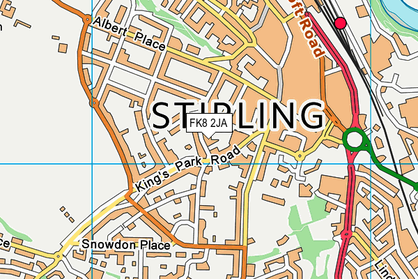 FK8 2JA map - OS VectorMap District (Ordnance Survey)