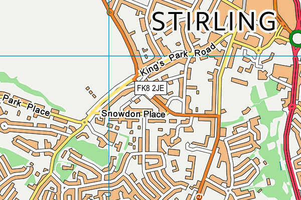 FK8 2JE map - OS VectorMap District (Ordnance Survey)