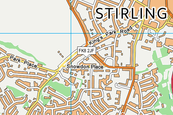 FK8 2JF map - OS VectorMap District (Ordnance Survey)