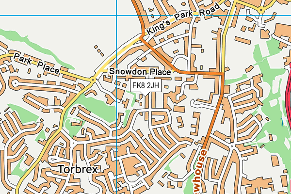 FK8 2JH map - OS VectorMap District (Ordnance Survey)