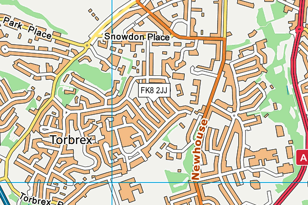 FK8 2JJ map - OS VectorMap District (Ordnance Survey)